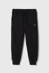 Abercrombie & Fitch pantaloni de trening pentru copii culoarea negru, melanj 9BYX-SPB05J_99X