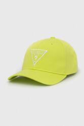Guess șapcă din bumbac culoarea verde, cu imprimeu 9BYX-CAK00D_71X