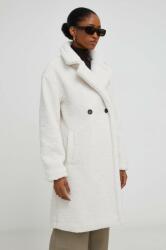ANSWEAR palton femei, culoarea alb, de tranzitie, oversize BMYX-KPD02M_00X