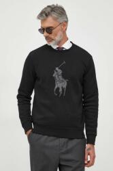 Ralph Lauren bluza barbati, culoarea negru, cu imprimeu 9BYX-BLM14T_99X