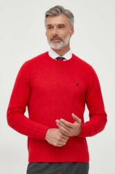 Ralph Lauren pulover de lana barbati, culoarea rosu 9BYX-SWM0H9_33X