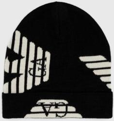 Emporio Armani șapcă de lână pentru copii culoarea negru, de lana 9BYX-CAK083_99X