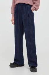 Hollister Co Hollister Co. pantaloni femei, culoarea albastru marin, drept, high waist 9BYX-SPD15K_59X