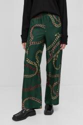 Victoria Beckham Pantaloni femei, culoarea verde, lat, high waist PPYY-SPD0PY_79A
