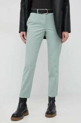 PS Paul Smith pantaloni femei, culoarea verde, mulata, high waist PPYX-SPD044_70X