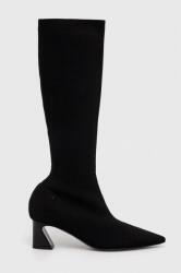 Patrizia Pepe cizme femei, culoarea negru, cu toc drept, 2Y0014 K156 K103 9BYX-OBD2LO_99X