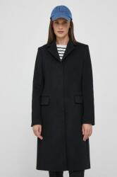 Calvin Klein palton de lana culoarea negru, de tranzitie 9BYX-KPD0BF_99X