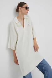 Calvin Klein rochie din lana culoarea alb, mini, oversize 9BYX-SUD1I8_00X