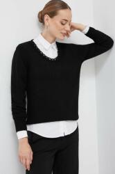 Silvian Heach pulover din amestec de lana femei, culoarea negru MBYX-SWD01N_99X
