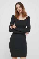 Calvin Klein rochie culoarea negru, mini, mulata 9BYX-SUD1I5_99X