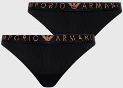 Emporio Armani Underwear chiloti brazilieni 2-pack culoarea negru 9BYX-BID0G6_99X