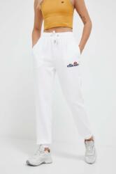 Ellesse Pantaloni femei, culoarea alb, material neted SGK13459-011 9BY8-LGD12P_00X