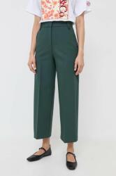 Max&Co MAX&Co. pantaloni femei, culoarea verde, lat, high waist 9BYX-SPD05U_96X