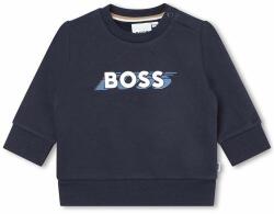 HUGO BOSS bluza copii culoarea albastru marin, cu imprimeu 9BYX-BLK018_59X