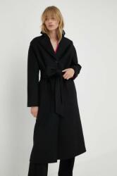 Liviana Conti palton de lana culoarea negru, de tranzitie, oversize MBYX-KPD003_99X