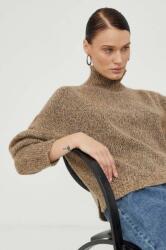 DRYKORN pulover din amestec de lana femei, culoarea maro, cu turtleneck 9BYX-SWD08W_82X