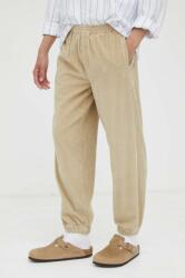 American Vintage pantaloni de bumbac culoarea bej 99KK-SPM0HS_08X
