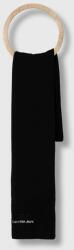 Calvin Klein Jeans esarfa din bumbac culoarea negru, neted 9BYX-SAD0BG_99X