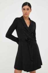 GUESS rochie culoarea negru, mini, evazati 9BYX-SUD03L_99X