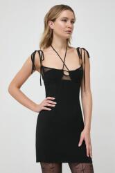 Bardot rochie culoarea negru, mini, mulata 9BYX-SUD1BR_99X