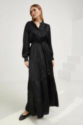 ANSWEAR rochie culoarea negru, maxi, evazati BMYX-SUD0C5_99X