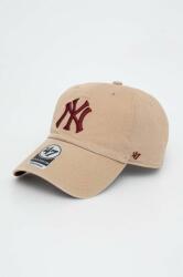 47 brand 47brand șapcă de baseball din bumbac MLB New York Yankees culoarea bej, cu imprimeu 99KK-CAU1WZ_80X