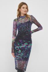 Calvin Klein rochie culoarea violet, mini, mulata 9BYX-SUD1HT_45X