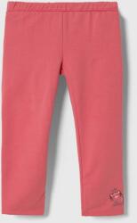 United Colors of Benetton pantaloni de trening pentru copii culoarea roz, cu imprimeu 9BYX-LGG06P_30X