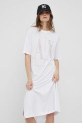 Giorgio Armani rochie culoarea alb, midi, drept 99KK-SUD05E_00X