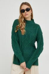 ANSWEAR pulover femei, culoarea verde, călduros, cu turtleneck BMYX-SWD022_79X