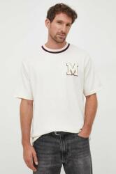 Marc O'Polo tricou din bumbac DENIM culoarea bej, cu imprimeu 9BYX-TSM0PS_01X
