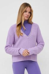 Patrizia Pepe pulover de lana femei, culoarea violet 9BYX-SWD14E_04X