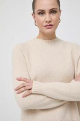 HUGO BOSS pulover din amestec de lana femei, culoarea bej 9BYY-SWD1BF_80E