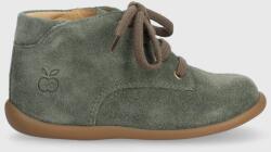 Pom D'api pantofi din piele intoarsa pentru copii culoarea verde 9BYX-OBK17W_87X