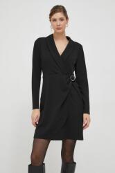 DKNY rochie culoarea negru, mini, drept 9BYX-SUD1FJ_99X