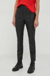 Artigli pantaloni femei, culoarea negru, drept, high waist 9BYX-SPD134_99X