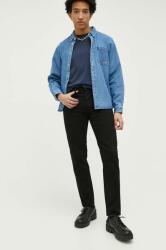 Abercrombie & Fitch jeansi 90's Slim barbati, culoarea negru PPYX-SJM060_99X