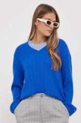 Tommy Hilfiger pulover de lana femei, culoarea turcoaz, light 9BYX-SWD11A_55X