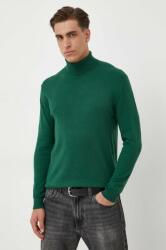 Benetton pulover barbati, culoarea verde, light, cu guler 9BYX-SWM0AE_79X