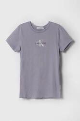 Calvin Klein tricou de bumbac pentru copii culoarea violet 9BYX-TSG02F_04X