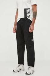 Calvin Klein pantaloni barbati, culoarea negru, cu fason cargo 9BYX-SPM0LY_99X