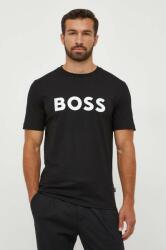 Boss tricou din bumbac culoarea negru, cu imprimeu 50495742 9BYX-TSM04C_99X