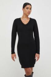 Silvian Heach rochie din amestec de lana culoarea negru, mini, drept MBYX-SUD014_99X