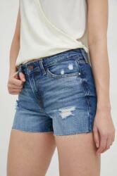 Guess pantaloni scurti jeans femei, neted, medium waist PPYX-SJD062_55J