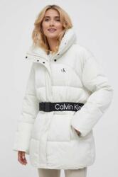 Calvin Klein geaca femei, culoarea bej, de iarna 9BYX-KUD1JU_01X