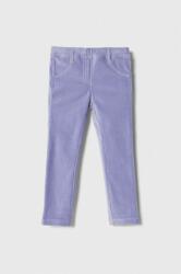 Benetton pantaloni copii culoarea violet, neted 9BYX-SPG03B_48X