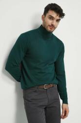 MEDICINE pulover barbati, culoarea verde, light, cu guler ZBYX-SWM051_79X