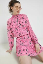 HUGO BOSS rochie culoarea roz, mini, evazati PPYX-SUD1E1_43A