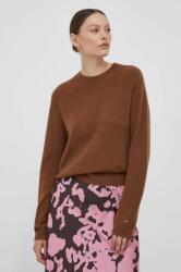 Tommy Hilfiger pulover de lână femei, culoarea maro WW0WW39897 9BYX-SWD11D_82X