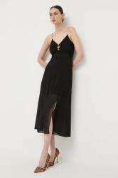 Morgan rochie culoarea negru, midi, evazati PPYX-SUD2J7_99X